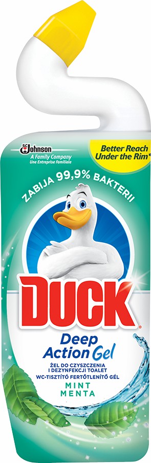 Duck gelový WC čistič 750ml Mint