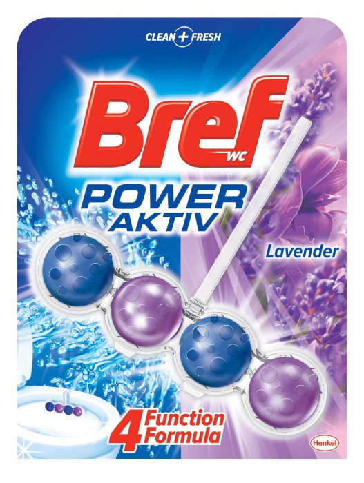Bref WC blok Power Aktiv Levandule 50g kuličky