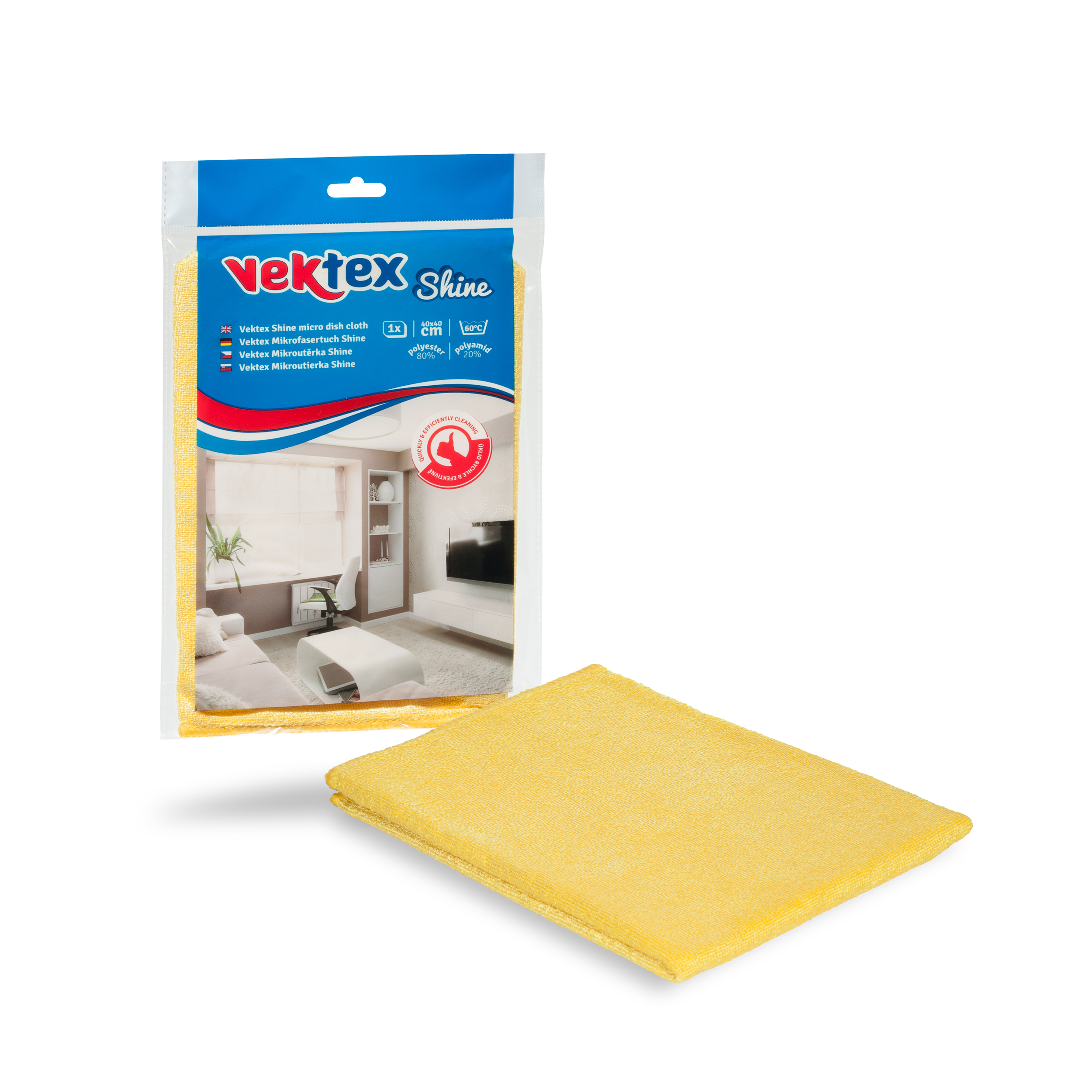 Mikroutěrka 40x40cm Vektex Shine 210g  20335