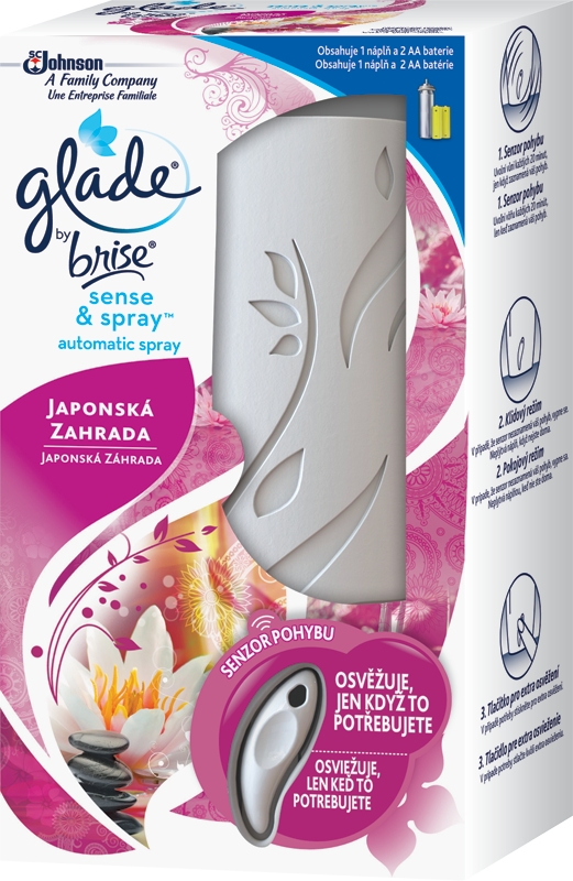 Glade Sense&Spray Japonská zahrada 18ml komplet