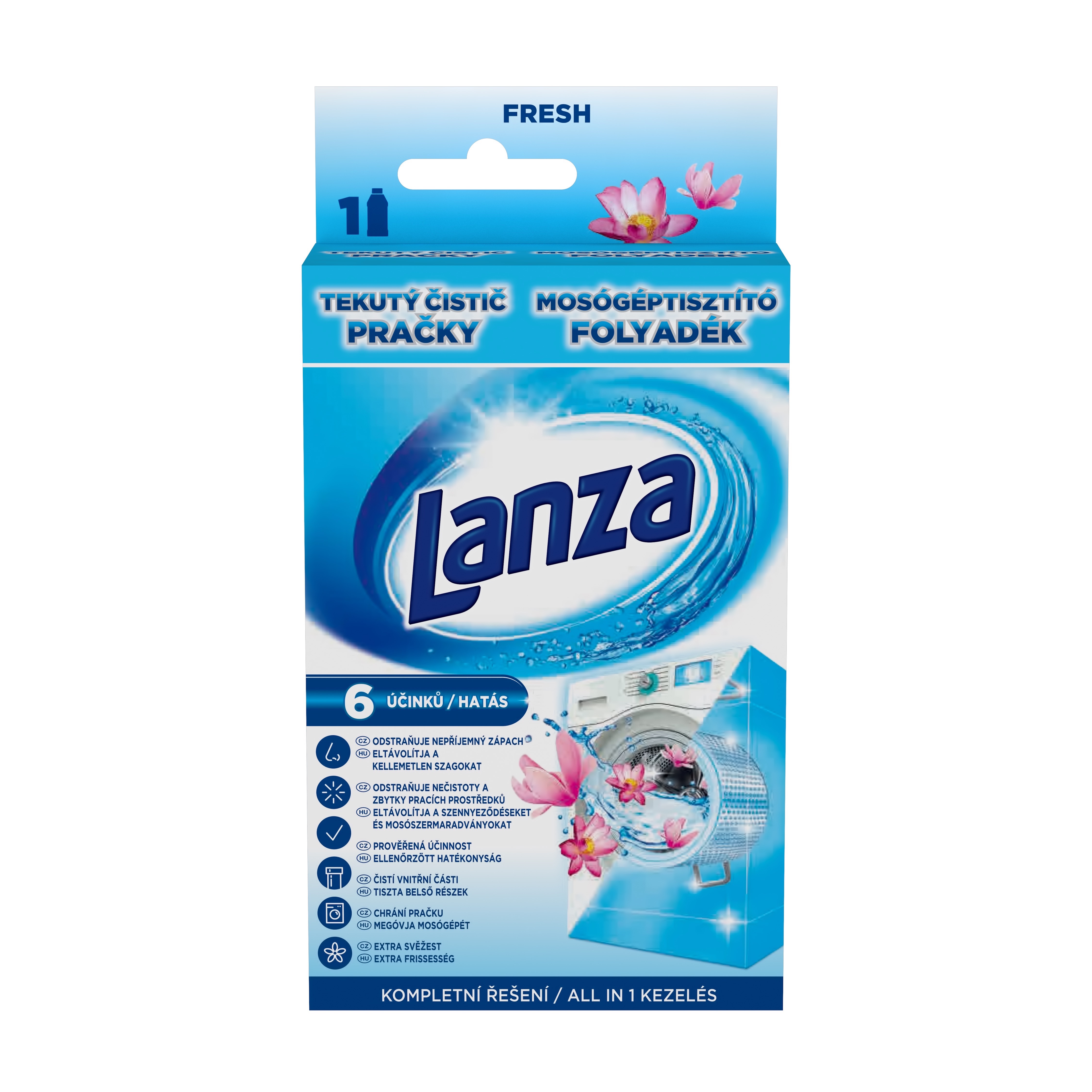 Lanza tekutý čistič pračky 250ml