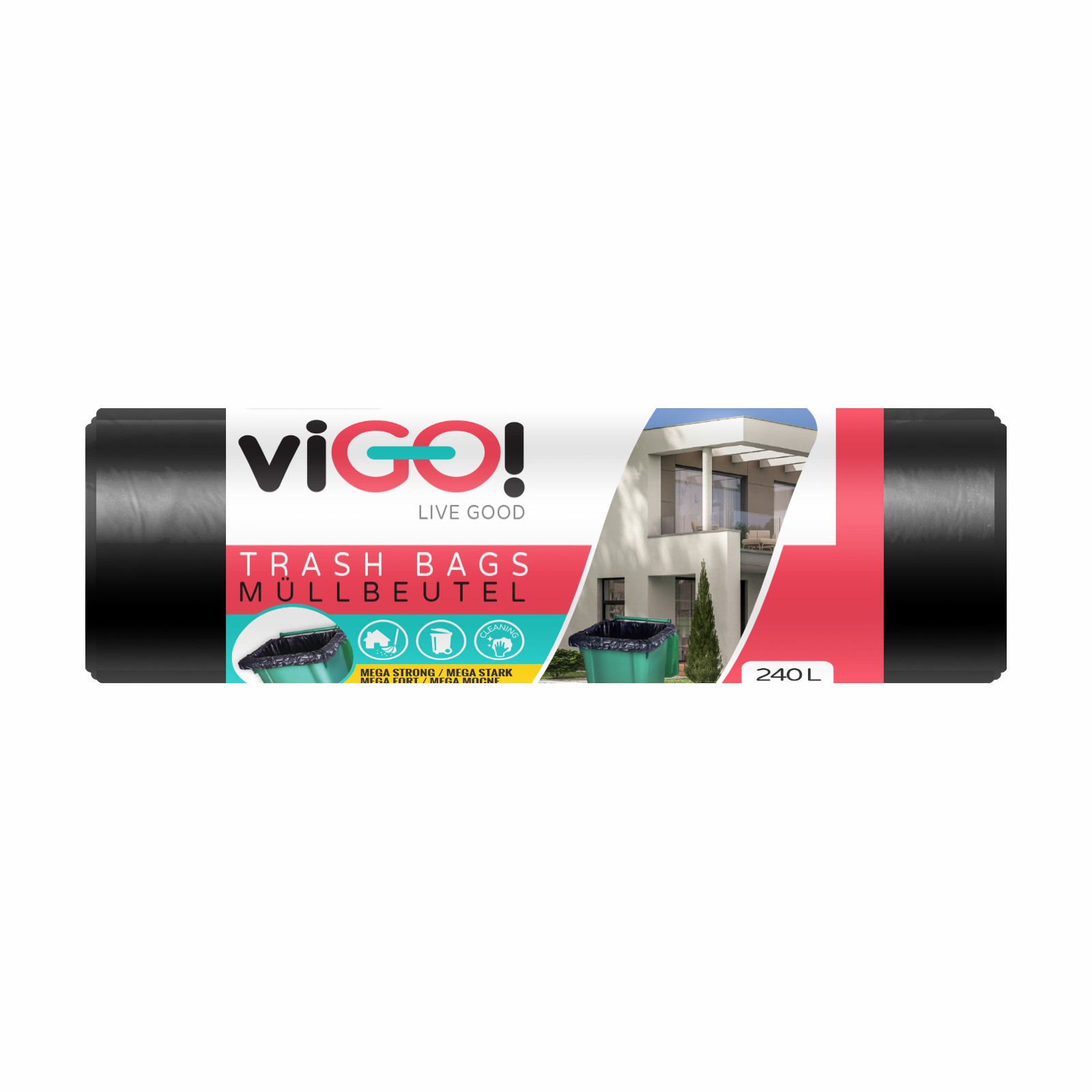 Vigo pytle 240l/10ks, Q004, 116x150cm černé