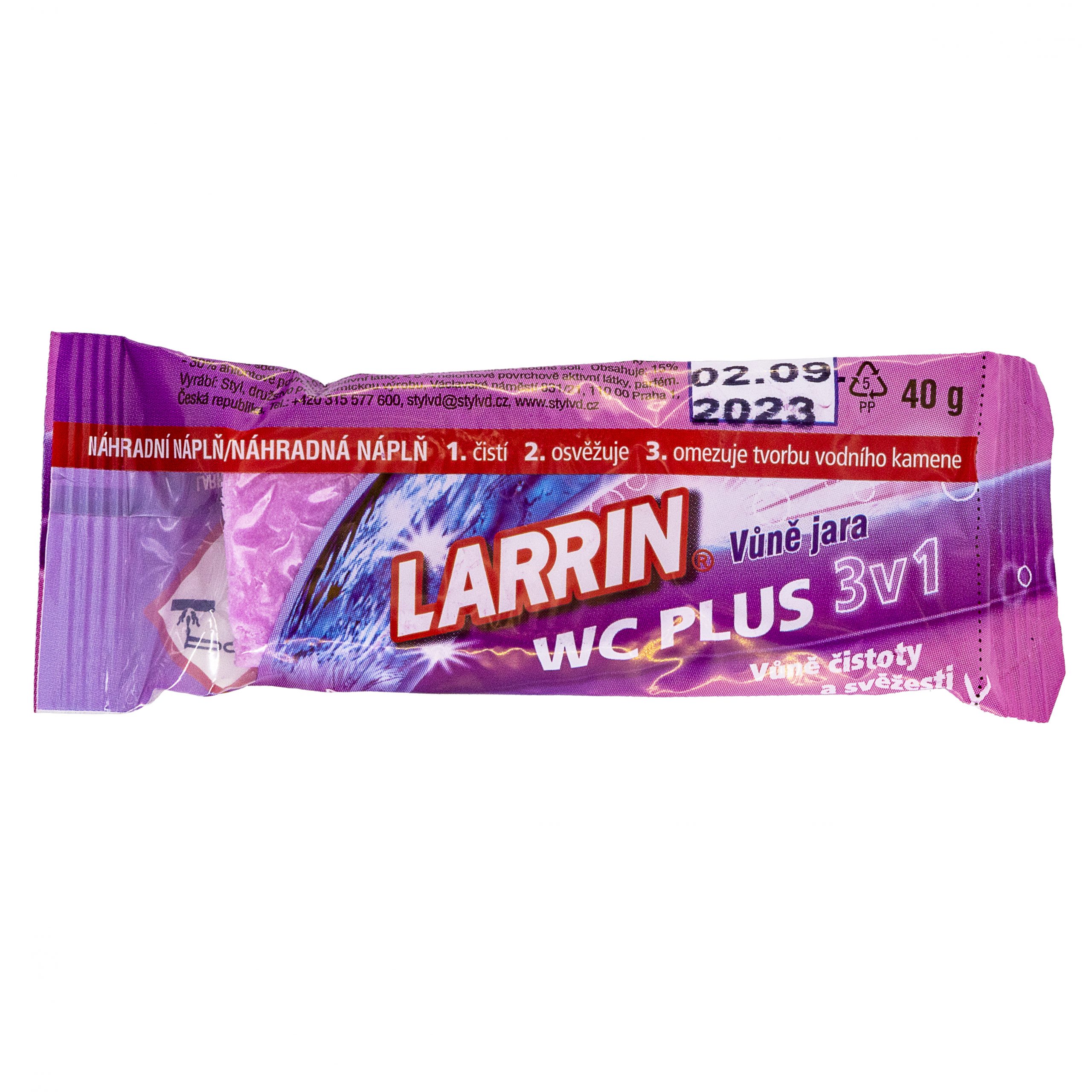 Larrin WC Plus závěs náhrada fialový 40g