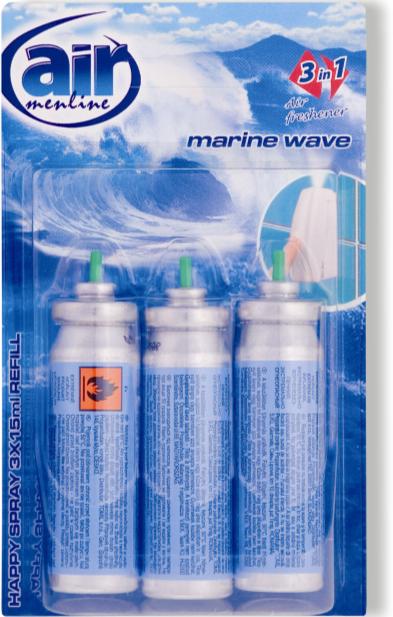 AIR menl.happy spray 3x15ml Marine náplň
