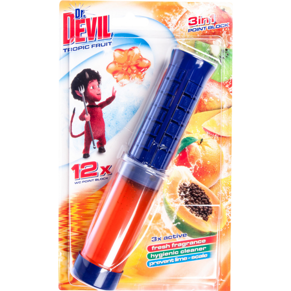Dr.Devil 3in1 WC Point Block 75 ml Tropic fruit