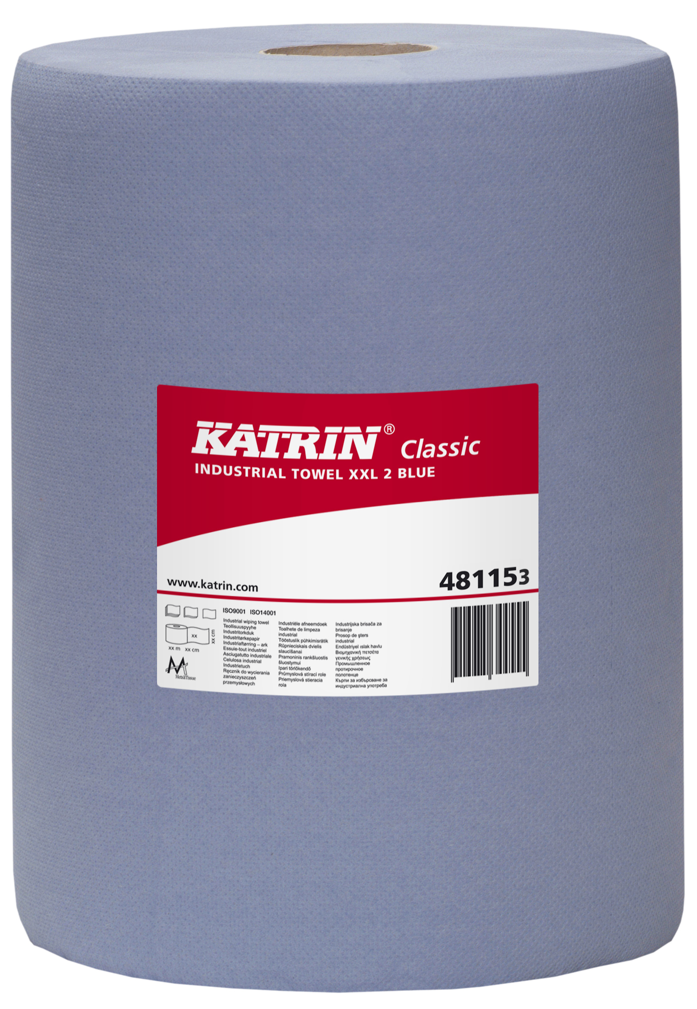 Utěrky prům. XXL 481153 2vr.modré Katrin 1role