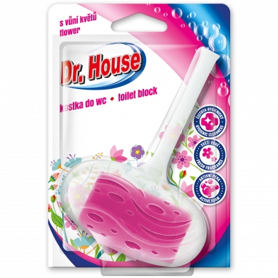 Dr.House kostka do WC 40g květiny závěs