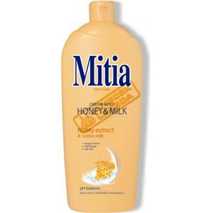 Mitia tekuté mýdlo Honey&Milk 1l náplň