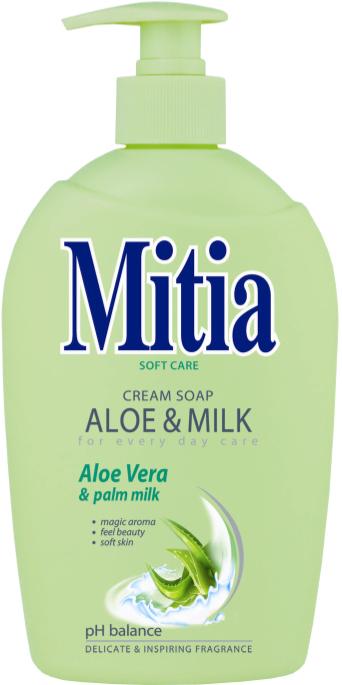 Mitia tek.mýdlo 500ml Aloe & Milk pumpa