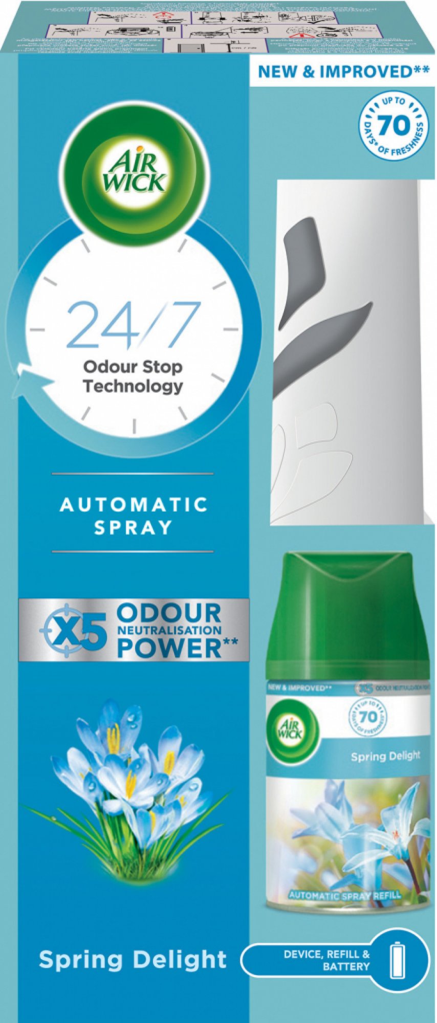 Airwick Freshmatic Svěží vánek komplet 250ml