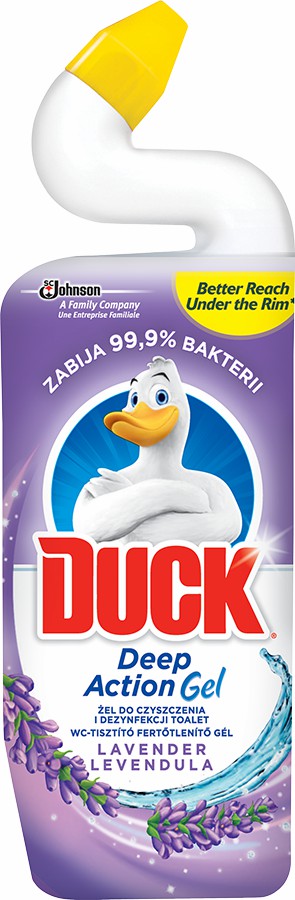Duck gelový WC čistič 750ml Levandule