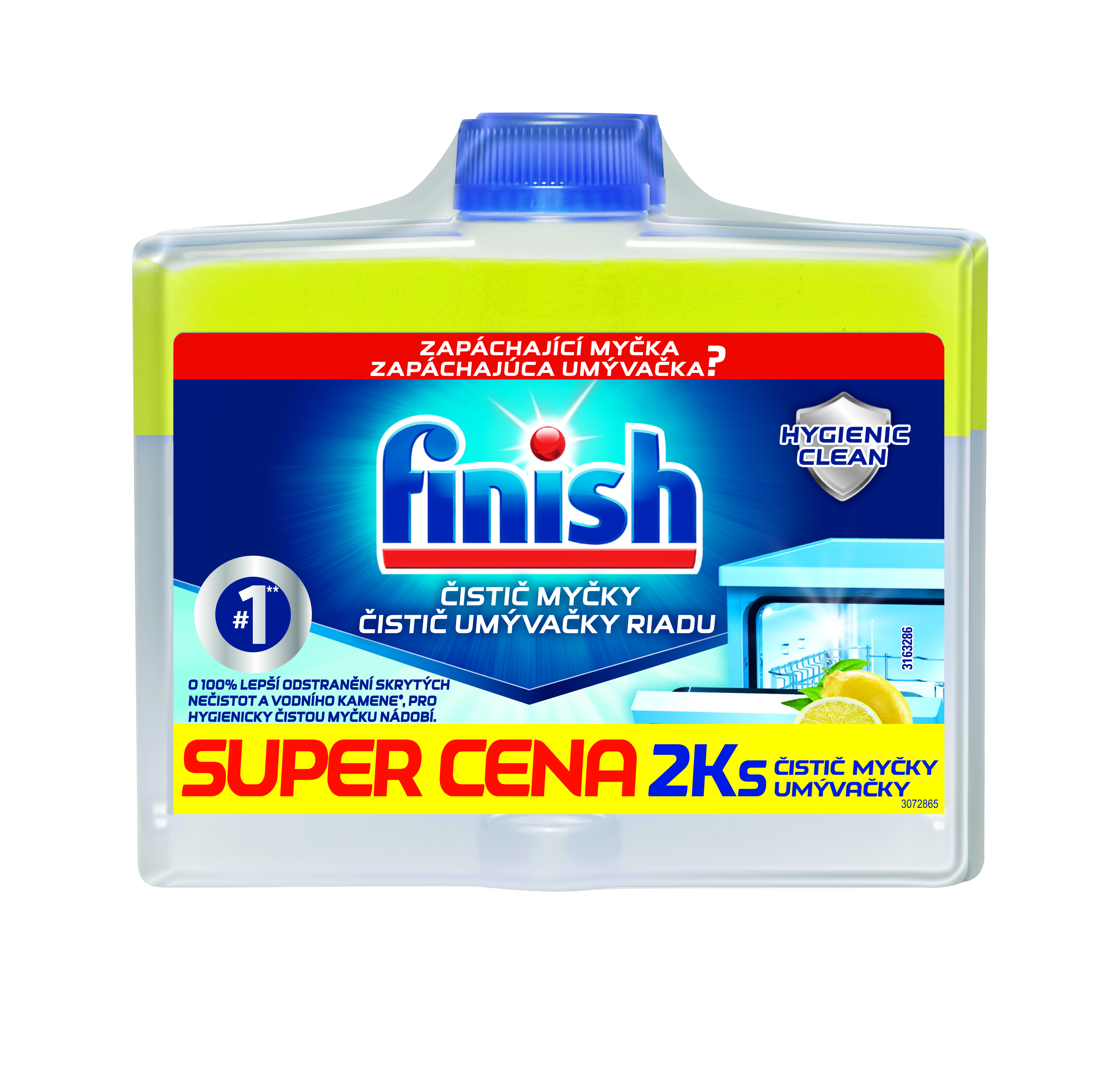 Finish čistič myček Lemon 250ml 1+1 DUO