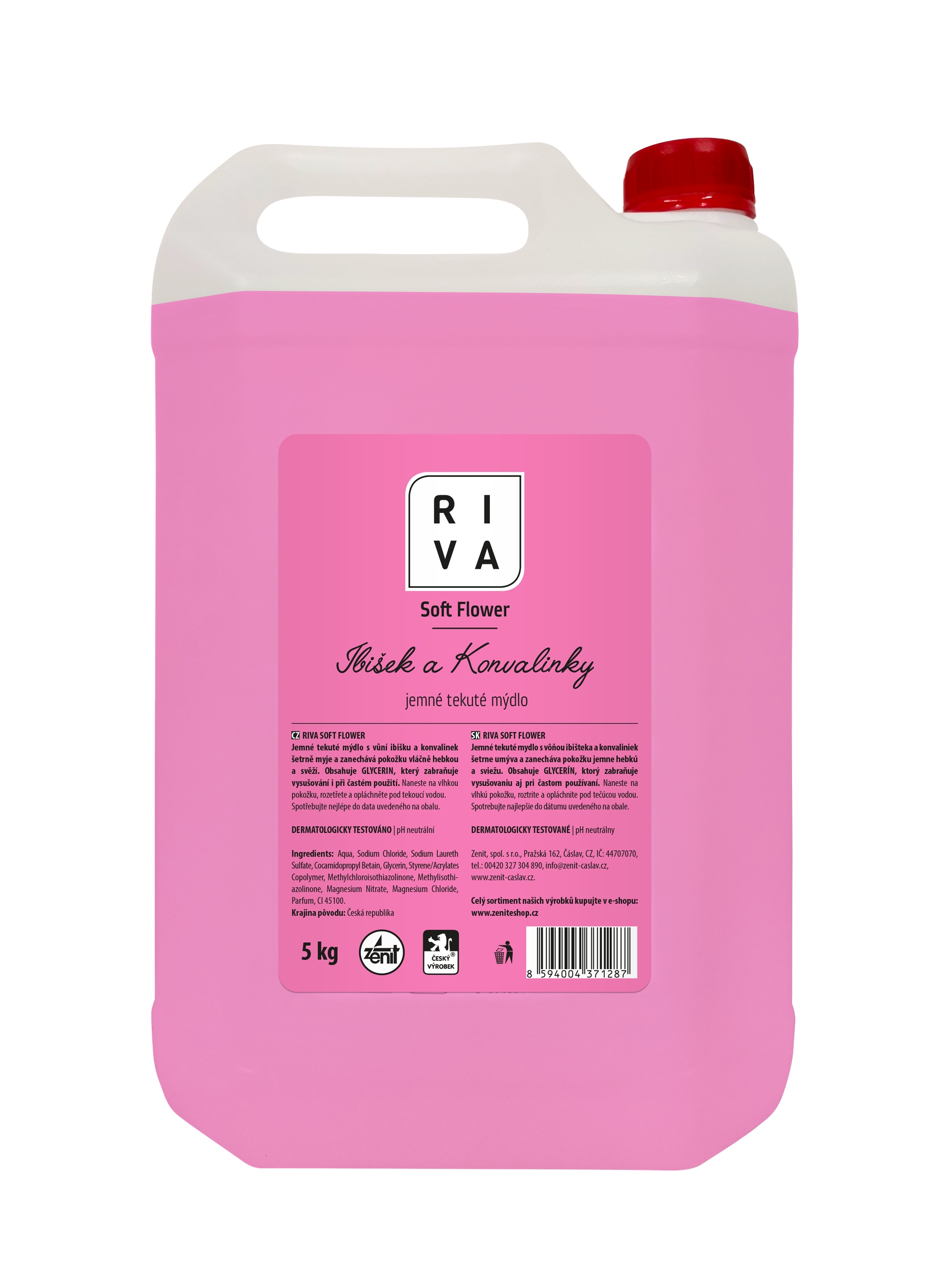 Riva TM Soft Flower 5l růžové Ibišek a Konvalinky