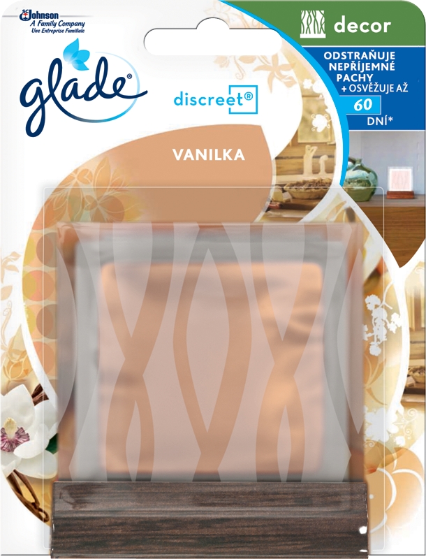 Glade Discreet Decor Dotyk vanilky 8g komplet