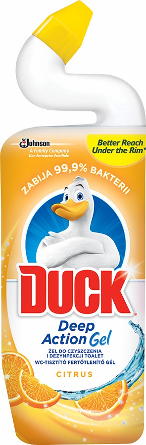 Duck gelový WC čistič 750ml Citrus