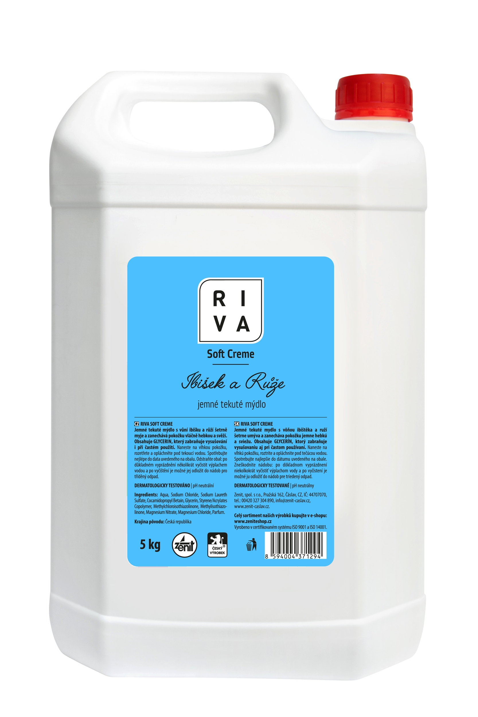 Riva TM Soft Creme 5l bílé Ibišek a Růže