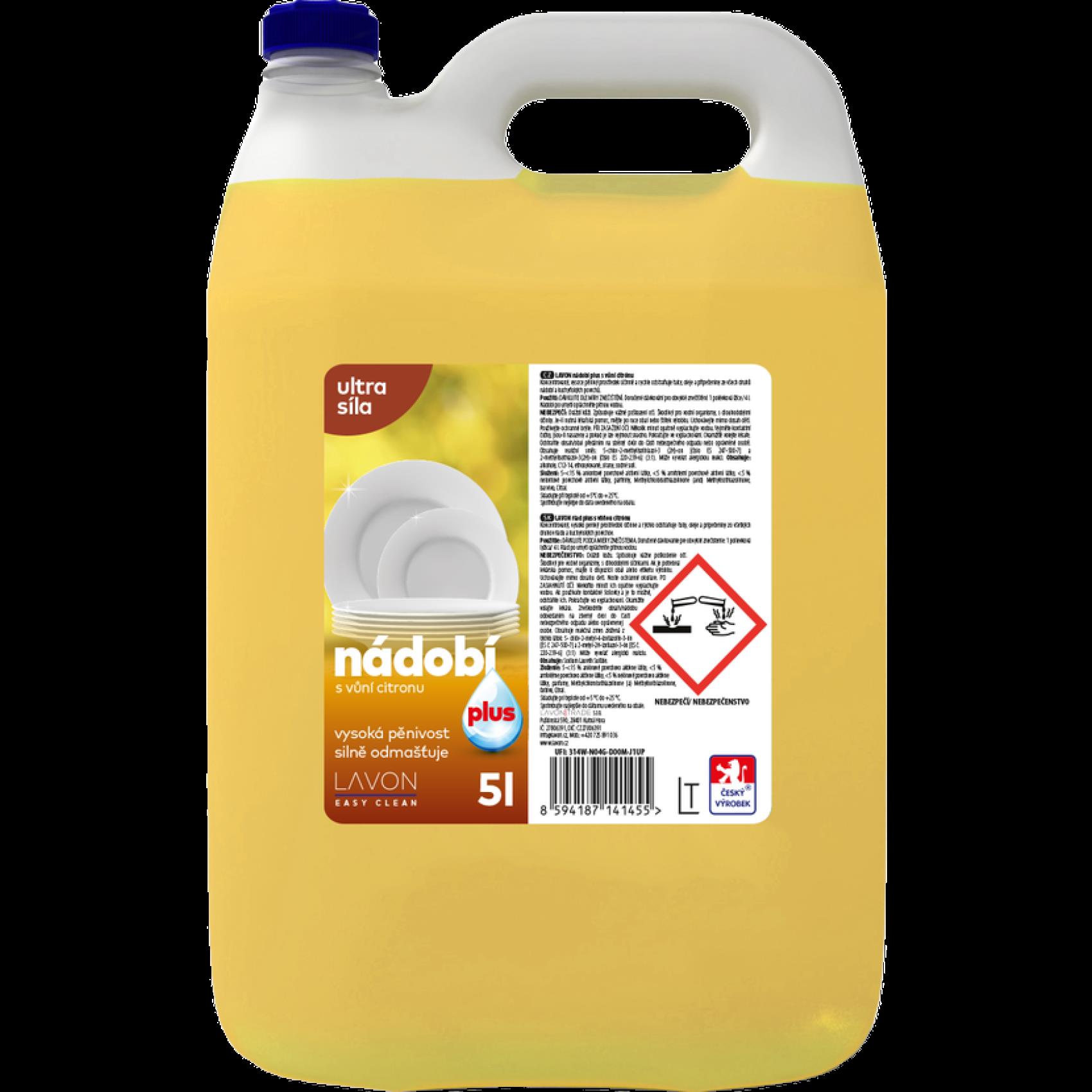 Lavon nádobí Plus 5l citron