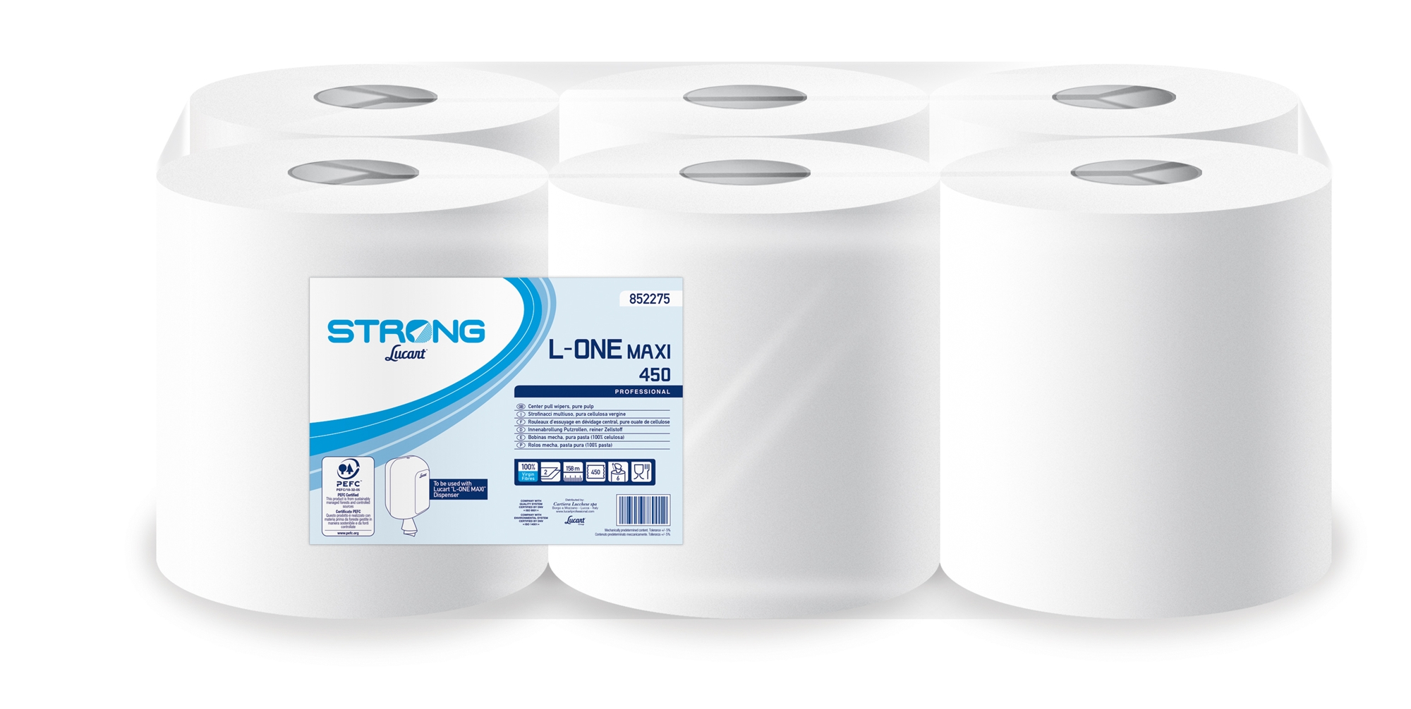 Ručníky v roli Lucart Strong L-ONE Maxi 450 (6)