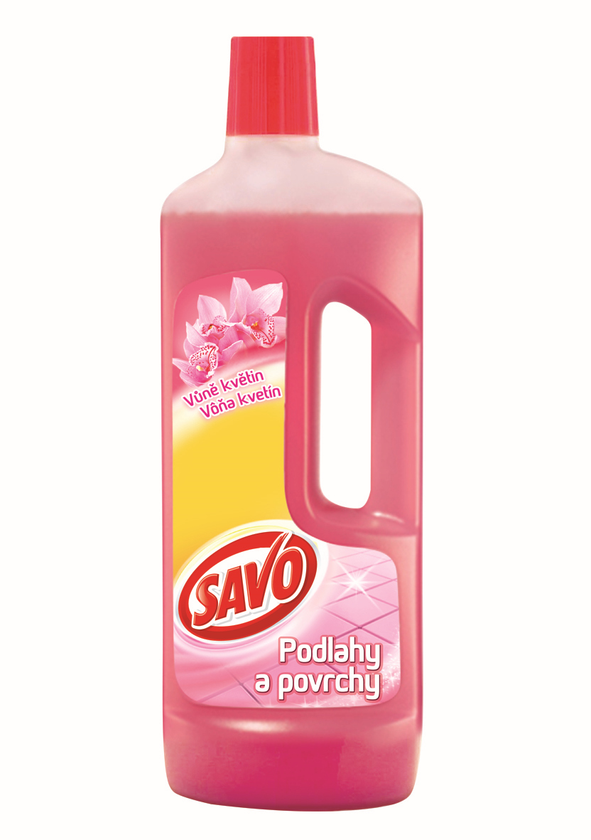 Savo podlahy a povrchy Vůně květin 750ml bez chloru