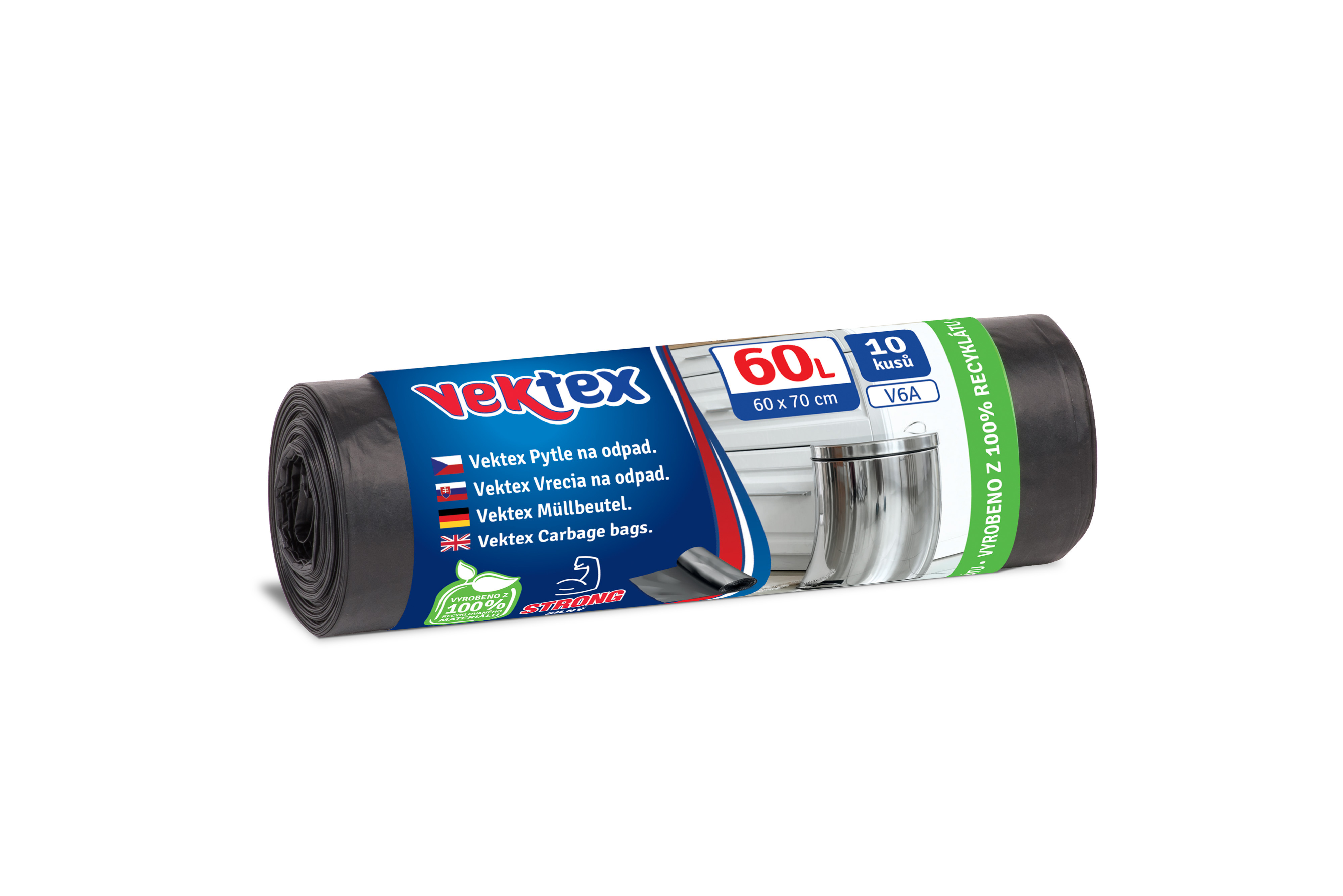 Pytle Vektex V6A 60l/10ks 60x70cm černé   20724