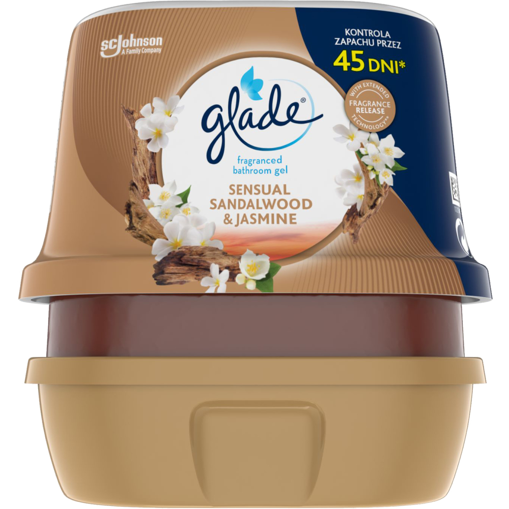 Glade vonný gel Sensual Sant. dřevo&Jasmín 180g do koupelny