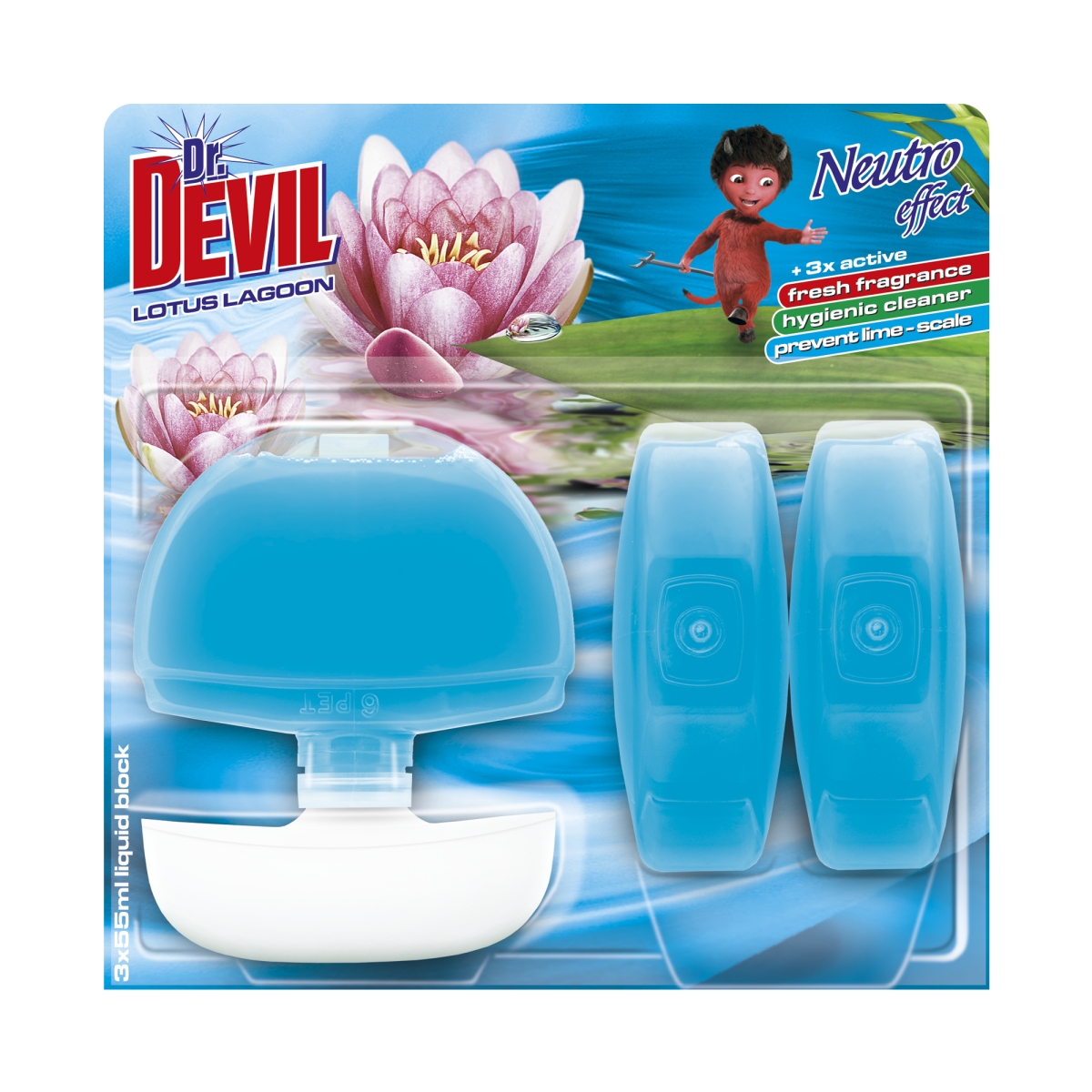 Dr.Devil WC blok Neutro Efect 3x55ml Lotus