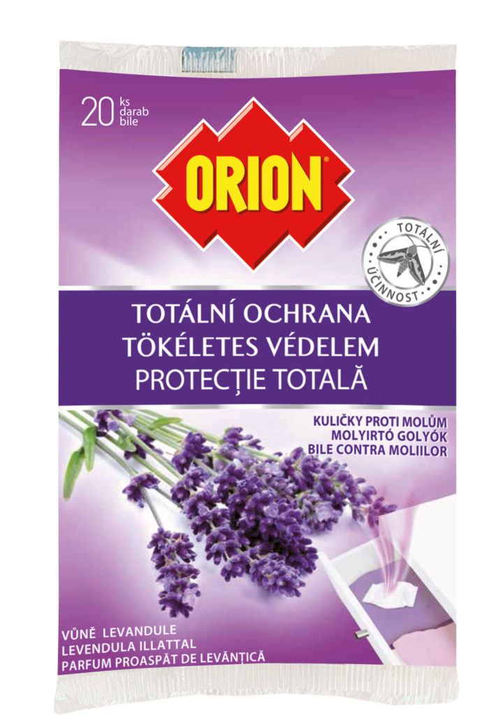 Orion kuličky proti molům levandule 20ks