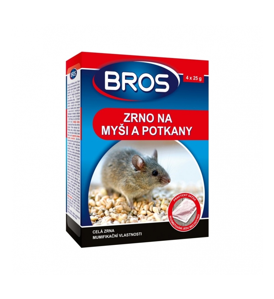 BROS granule zrno na myši a potkany 140 g