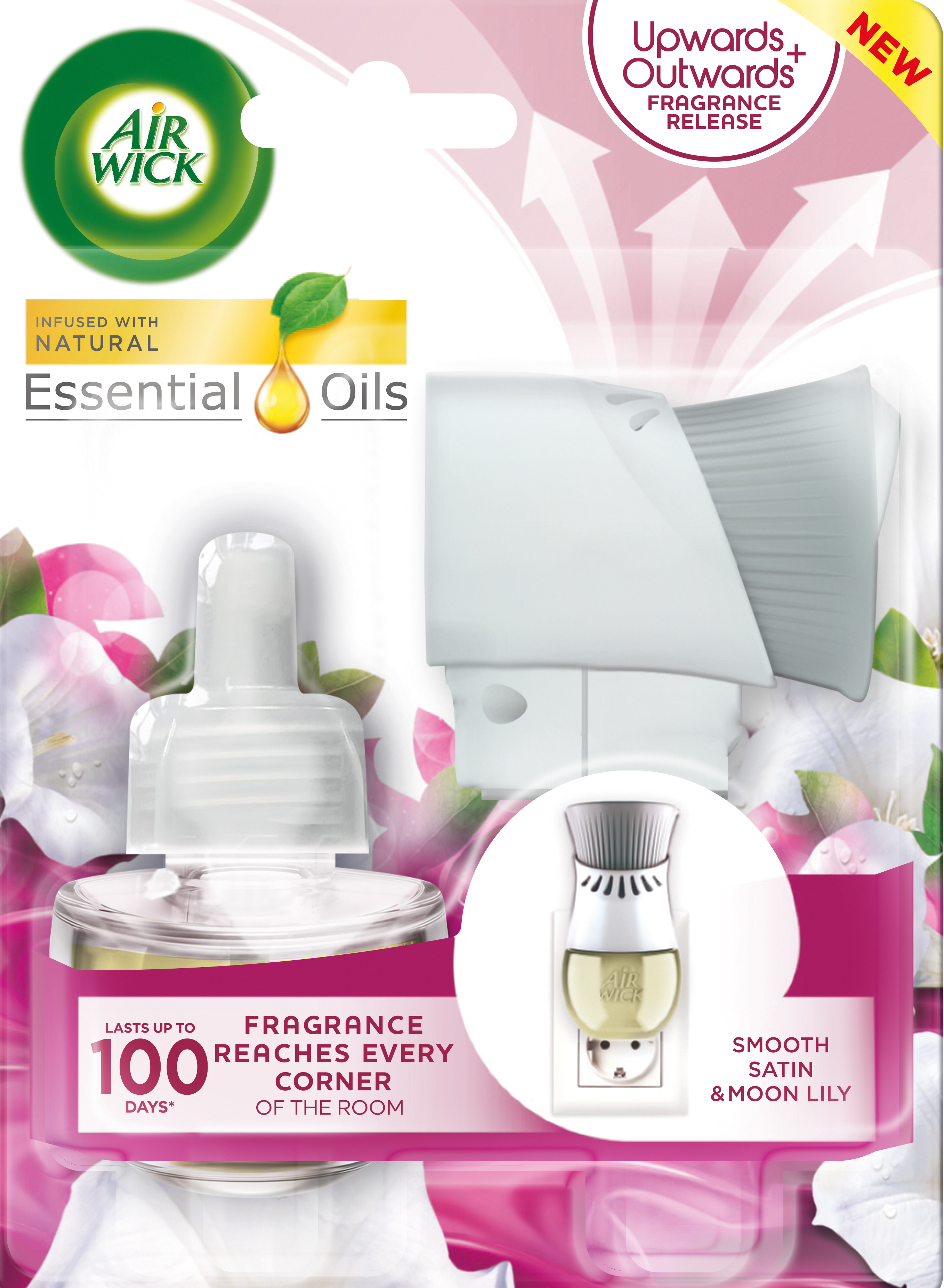 Airwick Elektric komplet Jemný satén&Lilie 19ml