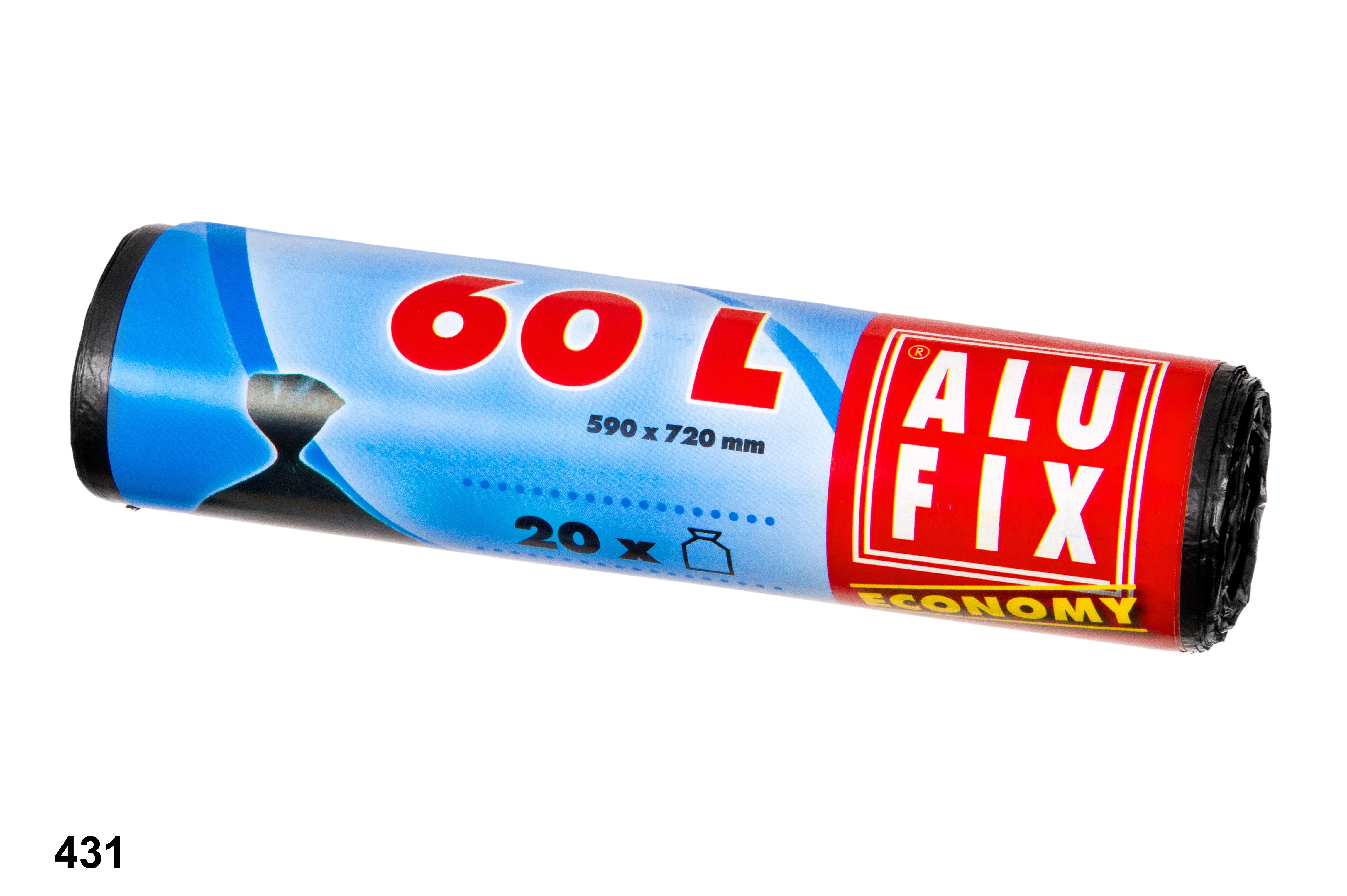 Pytle na odpad Economy 60l/20ks černé Alufix