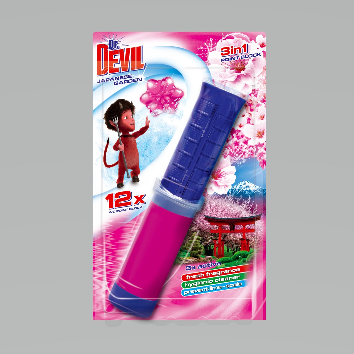 Dr.Devil 3in1 WC Point Block 75 ml Japanese garden