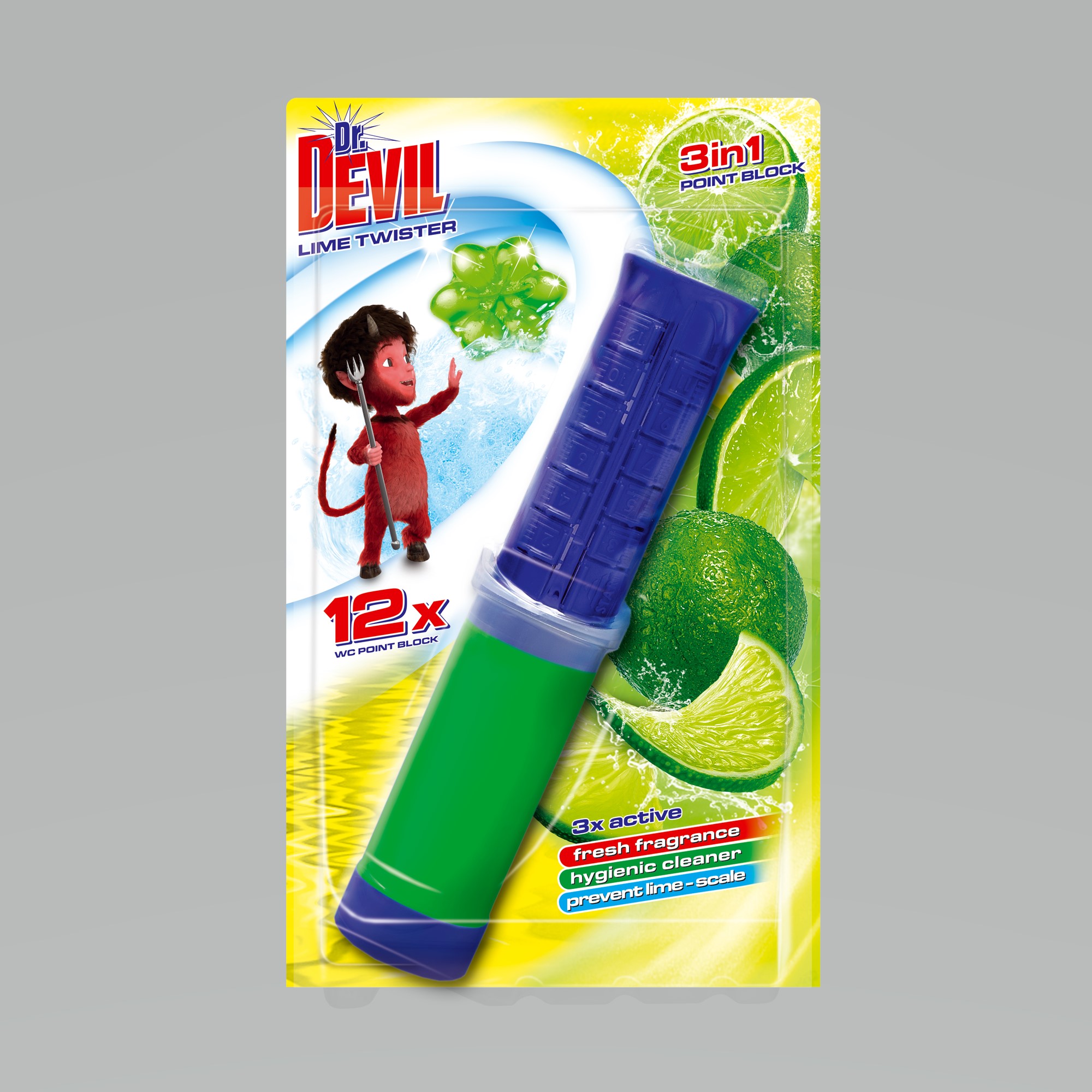 Dr.Devil 3in1 WC Point Block 75 ml Lime twister