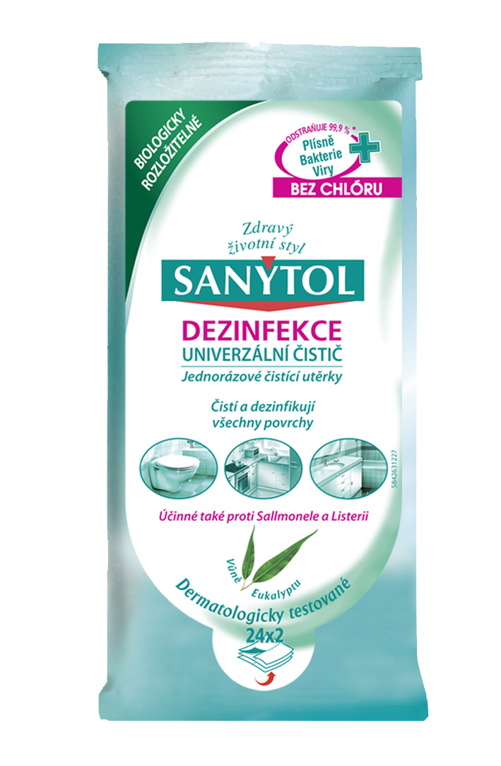Sanytol dezinfekční vlhčené utěrky 36ks MAXI
