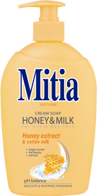 Mitia tek.mýdlo 500ml Honey & Milk pumpa