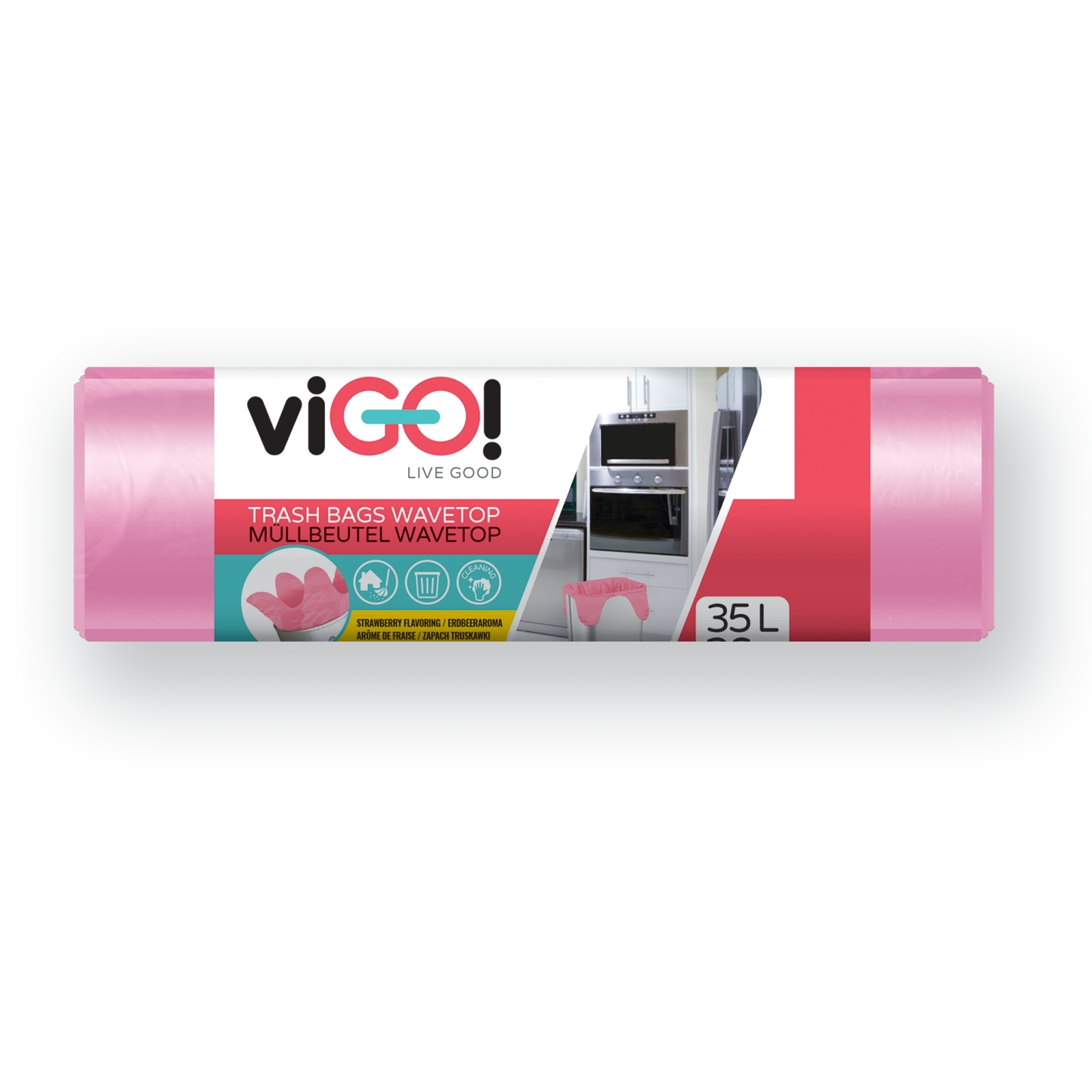 Vigo pytle s uchy 35l/26ks,Q259, s vůní jahod (50x66cm)