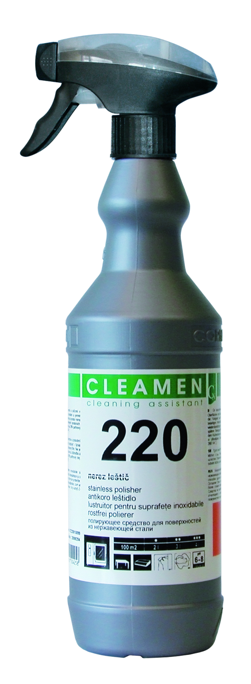 Cleamen 220  nerez leštič 550ml