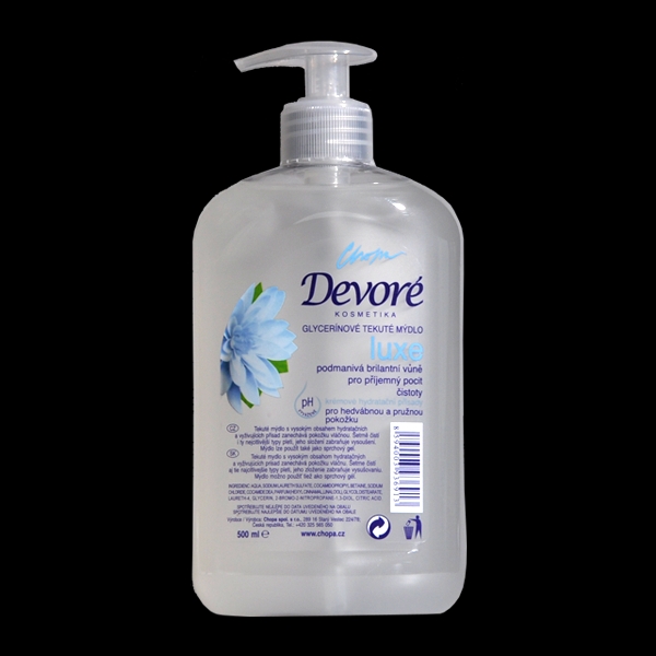 Devoré tekuté mýdlo Luxe 500ml pumpa