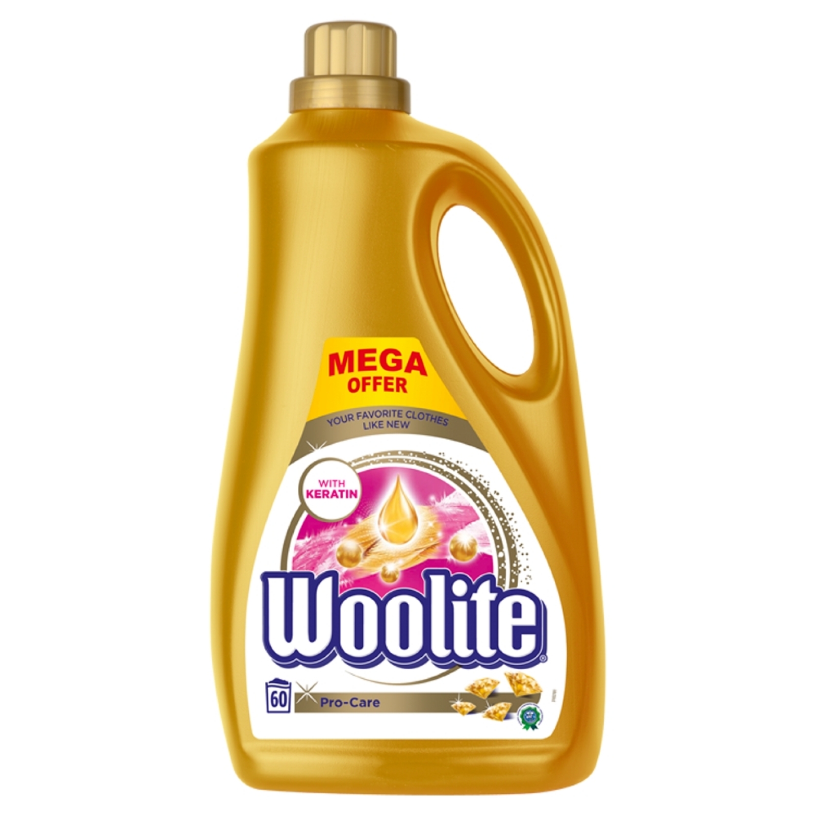 Woolite 3,6l Pro-care s keratinem 60dávek