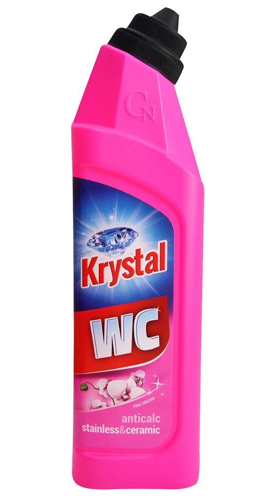 Krystal WC kyselý čistič růžový 750ml