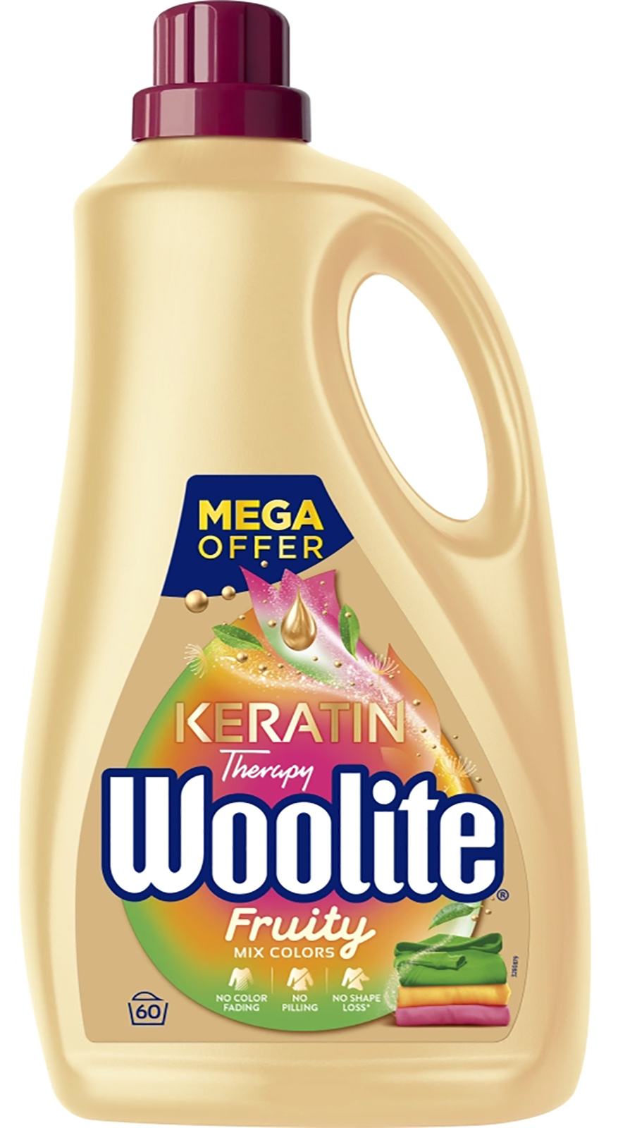 Woolite 3,6l Keratin Fruity Color 60dávek