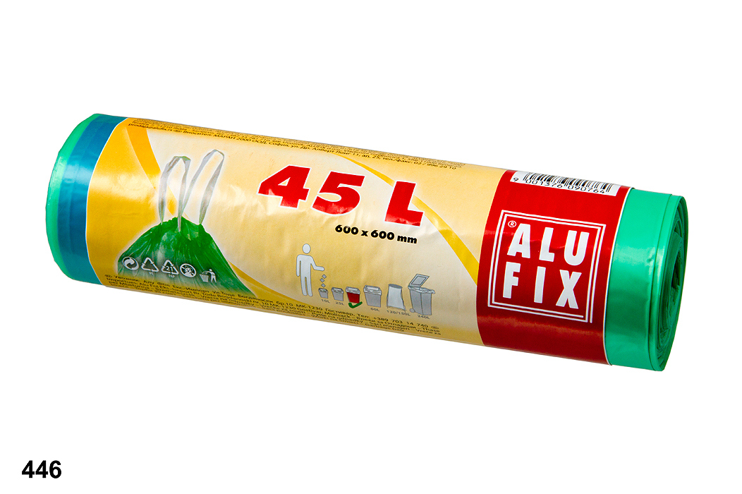 Pytle na odpad zatah.45l/20ks zelené Alufix