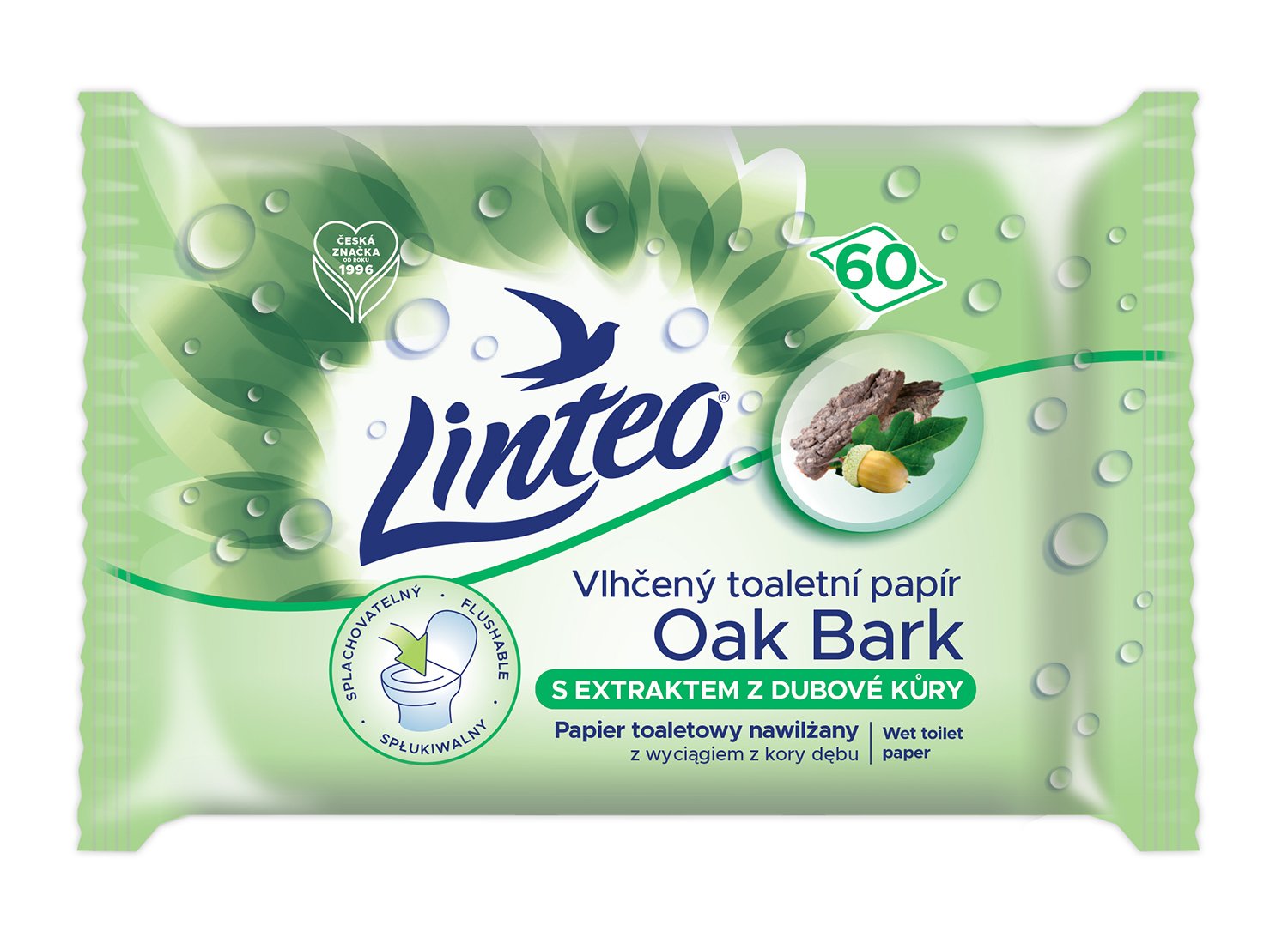TP vlhč.Linteo Satin Dubová kůra 60ks náplň 20869