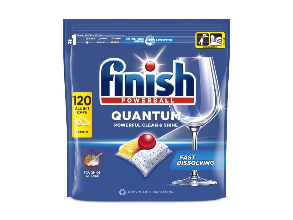 Finish Quantum All in 1 Lemon 120ks