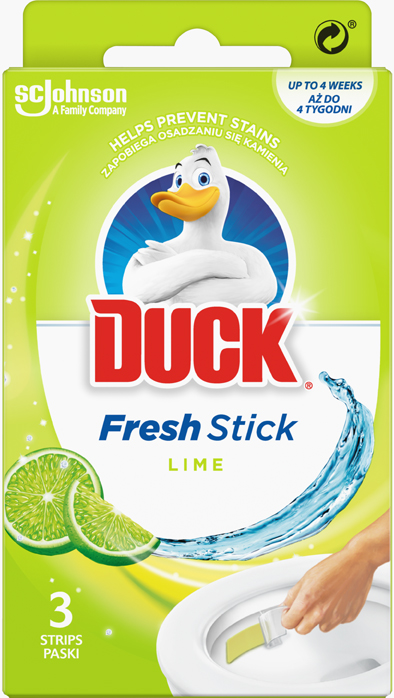 Duck Fresh Stick do WC mísy Limetka 3ks 27g