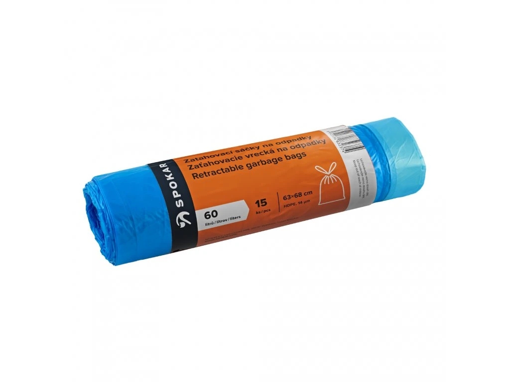 Pytle na odpad zatah. 60l/15ks Spokar